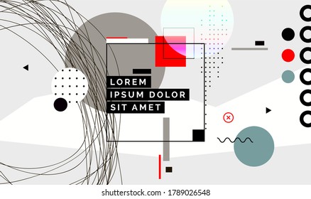 Modern abstract cover, minimal cover design. Colorful geometric background, vector illustration.
