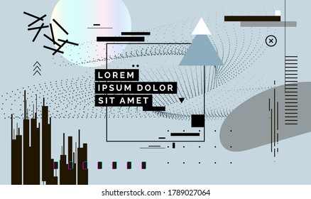Cubierta abstracta moderna, diseño de cubierta mínimo. Fondo geométrico colorido, ilustración vectorial.