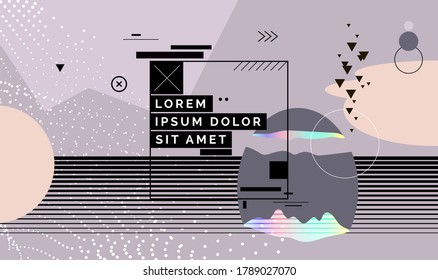 Modern abstract cover, minimal cover design. Colorful geometric background, vector illustration.