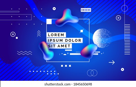 Cubierta abstracta moderna, diseño de cubierta mínimo. Fondo geométrico colorido, ilustración vectorial.