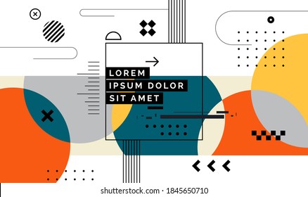 Modern Abstract Cover, Minimal Cover Design. Colorful Geometric Background, Vector Illustration.