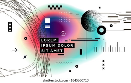 Modern abstract cover, minimal cover design. Colorful geometric background, vector illustration.