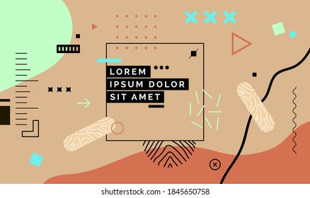 Modern abstract cover, minimal cover design. Colorful geometric background, vector illustration.