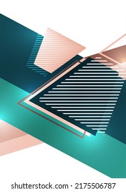 Modern abstract cover, minimal design. Colorful geometric background. Vector.