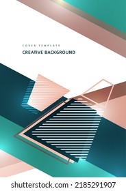 Modern abstract cover, minimal design. Colorful geometric background. Vector.