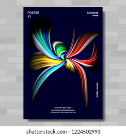 Modern Abstract Cover Poster Vector. Creative Decoration. Tech Futuristic Banner. Illustration
