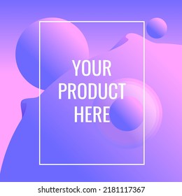 modern abstract cover of purple luxury gradient color, planet, wave, wide space for product presentation, product display, product advertisement for social media content