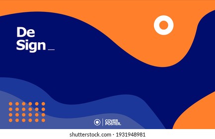 Modern abstract cover set. Cool gradient shape composition. suitable for web cover.