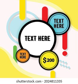 Modern abstract cover set. Cool gradient shape composition. Eps10 Vector.