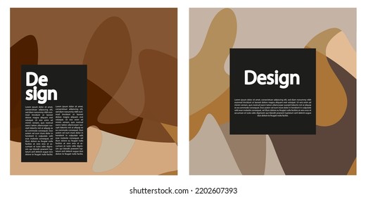 Modern abstract cover set. Cool colorful abstract shapes composition. Suitable for businesses template, background, cover, and etc. Memorable, modern, simple, clean, profesional. Vector EPS 10