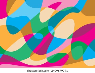 Modern abstract cover set, minimal cover design. Colorful wave background, vector illustration.