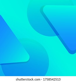 Modern Abstract cover square Background with Blue sky color  