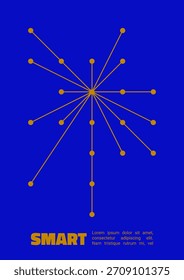 Modern abstract cover templates with inspired by data visualization. Dots and line design. Perfect for scientific reports, business analysis, infographics, and tech backgrounds. Vector format.