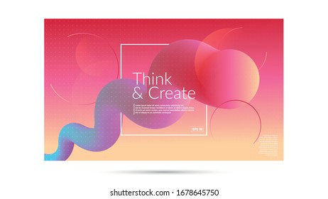 Modern abstract covers and background set. Cool gradient shapes composition. Futuristic design. Eps 10 vector.
