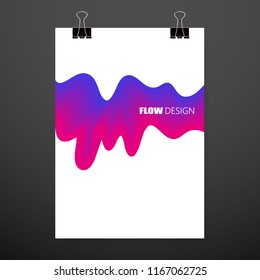 Modern abstract covers. Cool gradient shapes composition. Futuristic design. Eps10 vector