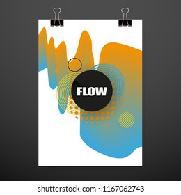 Modern abstract covers. Cool gradient shapes composition. Futuristic design. Eps10 vector