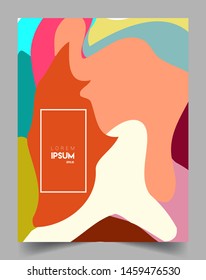 Modern abstract covers. Cool gradient shapes and geometric object composition, vector covers design.