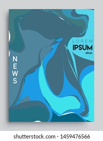 Modern abstract covers. Cool gradient shapes and geometric object composition, vector covers design.