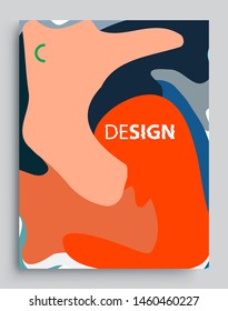Modern abstract covers. Cool gradient shapes and geometric object composition, vector covers design.