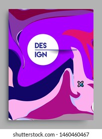 Modern abstract covers. Cool gradient shapes and geometric object composition, vector covers design.