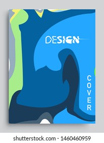 Modern abstract covers. Cool gradient shapes and geometric object composition, vector covers design.