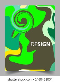 Modern abstract covers. Cool gradient shapes and geometric object composition, vector covers design.