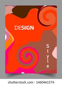 Modern abstract covers. Cool gradient shapes and geometric object composition, vector covers design.