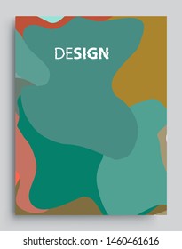 Modern abstract covers. Cool gradient shapes and geometric object composition, vector covers design.