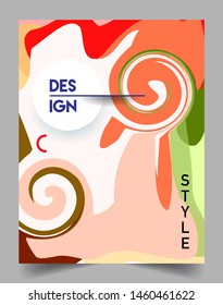 Modern abstract covers. Cool gradient shapes and geometric object composition, vector covers design.
