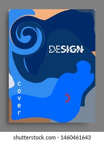 Modern abstract covers. Cool gradient shapes and geometric object composition, vector covers design.