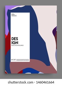Modern abstract covers. Cool gradient shapes and geometric object composition, vector covers design.
