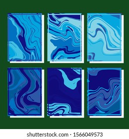 Modern abstract covers. Cool trendy fluid gradient shapes. Vector illustration