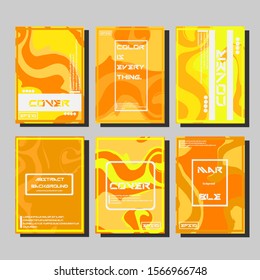 Modern abstract covers. Cool trendy fluid gradient shapes. Vector illustration