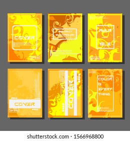 Modern abstract covers. Cool trendy fluid gradient shapes. Vector illustration
