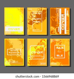 Modern abstract covers. Cool trendy fluid gradient shapes. Vector illustration