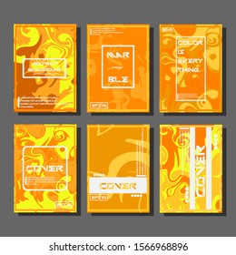 Modern abstract covers. Cool trendy fluid gradient shapes. Vector illustration