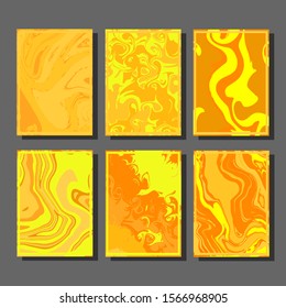 Modern abstract covers. Cool trendy fluid gradient shapes. Vector illustration