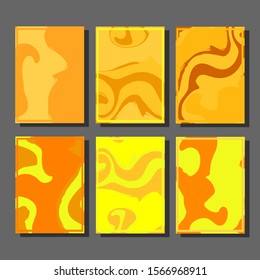 Modern abstract covers. Cool trendy fluid gradient shapes. Vector illustration