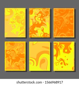 Modern abstract covers. Cool trendy fluid gradient shapes. Vector illustration