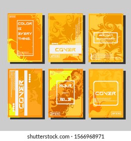Modern abstract covers. Cool trendy fluid gradient shapes. Vector illustration