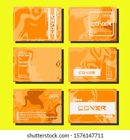 Modern abstract covers. Cool trendy fluid gradient shapes. Vector illustration