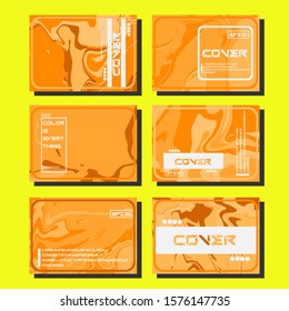 Modern abstract covers. Cool trendy fluid gradient shapes. Vector illustration