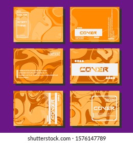 Modern abstract covers. Cool trendy fluid gradient shapes. Vector illustration