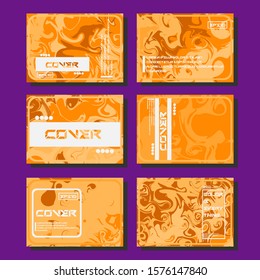 Modern abstract covers. Cool trendy fluid gradient shapes. Vector illustration