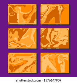 Modern abstract covers. Cool trendy fluid gradient shapes. Vector illustration