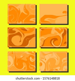 Modern abstract covers. Cool trendy fluid gradient shapes. Vector illustration
