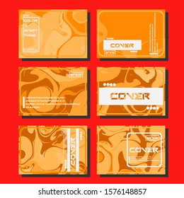 Modern abstract covers. Cool trendy fluid gradient shapes. Vector illustration