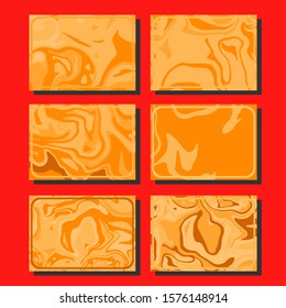 Modern abstract covers. Cool trendy fluid gradient shapes. Vector illustration