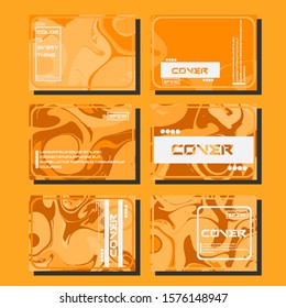 Modern abstract covers. Cool trendy fluid gradient shapes. Vector illustration
