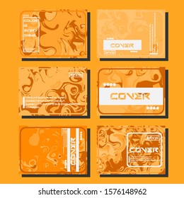 Modern abstract covers. Cool trendy fluid gradient shapes. Vector illustration